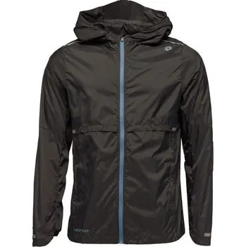 Pánská větrovka Pánská běžecká bunda Lotto HENZO S Černá, Světle modrá