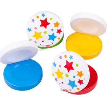Bigjigs Toys Kastaněty hvězdičky 1 ks žlutá