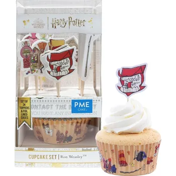 Party dekorace PME Harry Potter Cupcake košíčky se zápichy Ron Weasley