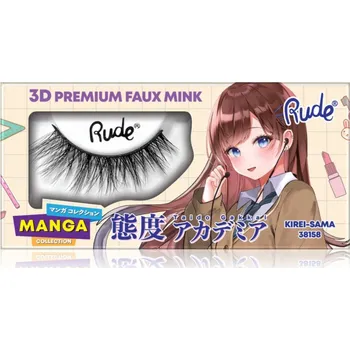 Umělé řasy Rude Cosmetics Manga Collection 3D Premium Faux Mink umělé řasy typ Kirei-Sama 2 ks