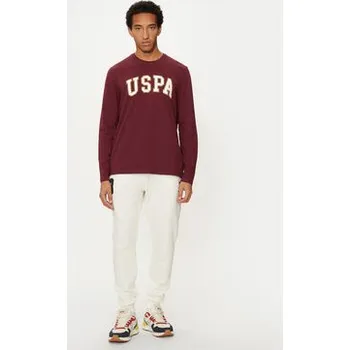 Pánské tričko U.S. Polo Assn. S dlouhým rukávem MUP2184 Červená Regular Fit S