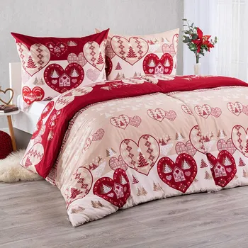 Povlečení povlečení z mikrovlákna SRDCE jednolůžko