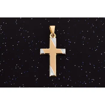 Přívěsek Zlatý křížek P015, Au 585/1000 14kt,0,70g (14kt,váha 0,70g)
