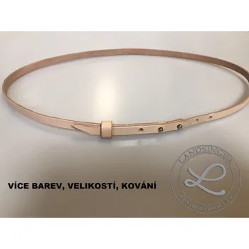 Opasek KOŽENÝ DÁMSKÝ PÁSEK NA ŠATY (MOŽNOST VÍCE BAREVNÝCH VARIANT / Ladies’ leather belt for dresses)