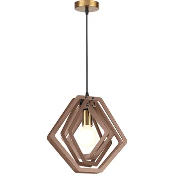 ACA DECOR Závěsné stropní svítidlo TRITON 40W/E27/230V/IP20, světle hnědé, ZM391P34WLL