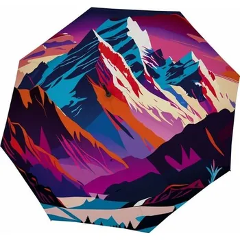 Deštník Doppler Modern Art Long AC Mountain - holový vystřelovací deštník