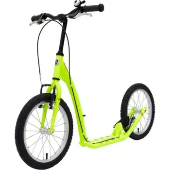 Koloběžka Dětská koloběžka KOSTKA STREET FUN KID (G5), barva neon lemon