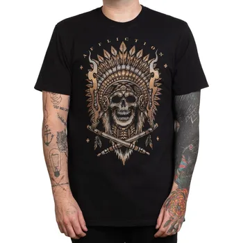 Pánské tričko tričko hardcore pánské - MOUNTAIN SMOKE - AFFLICTION - A26490-BK - L