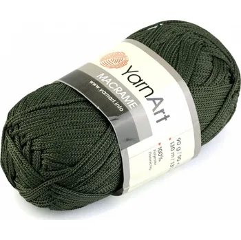 Galanterie Pletací příze Macrame 90 g zelená