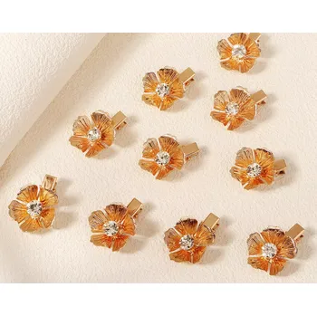 B-TOP Sada 10 ks pinetek do vlasů Zlatý Květ