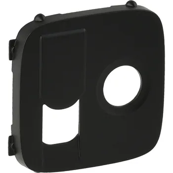 vypínač Valena ALLURE krytka datové zásuvky TV+RJ45 CAT6 UTP barva černá *754838 Legrand