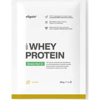 Protein Vilgain Grass-Fed Whey Protein – vanilka 30 g