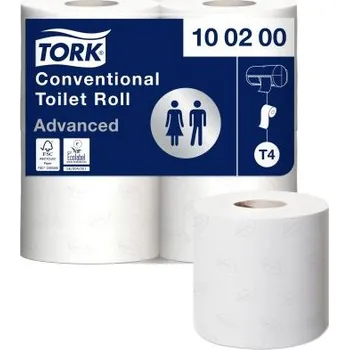 Toaletní papír Role toaletního papíru, Bílá 36 balení ks 200 archů 2 vrstvy vrstva Tork, sortiment: Conventional Advanced Konvenční