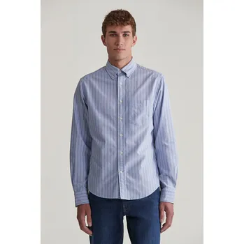 Pánské oblečení KOŠILE GANT REG OXFORD SHIRT MYOSOTIS BLUE