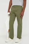 Bavlněné kalhoty Levi's zelená barva, jednoduché A5753, vel. 34/32