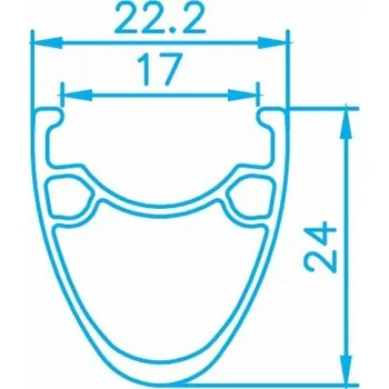 Silniční kolo ALEXRIMS ALEXRIMS CXD6 ROAD DISC silniční krosová kola, 700C, 24mm kužel, Tubeless Ready, Kotoučová brzda IS, Pevná osa, Utěsněná ložiska, Hmotnost 1881g (NOVÉ)