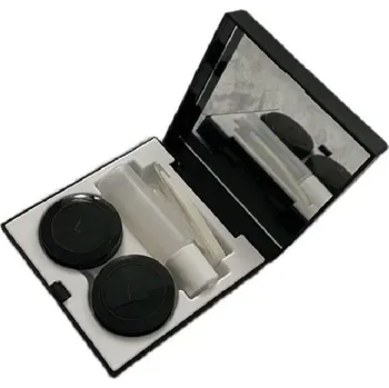 Brýlová obroučka Cestovní pouzdro na kontaktní čočky - Černé