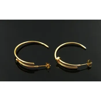 Náušnice Prosperk Náušnice kruhy ocelové hřebíky Barva: Zlatá 13698/ZLA