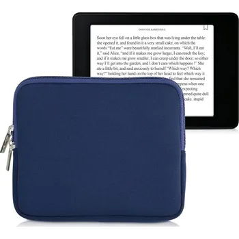 Pouzdro na čtečku elektronické knihy Pouzdro KW Mobile Neoprene Zipper - KW5739717 - Univerzální pouzdro pro čtečky 6-7" - tmavě modré + BONUSY