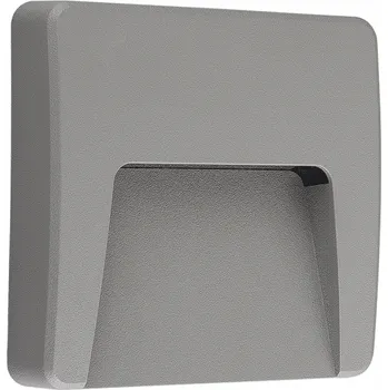 Venkovní osvětlení ACA Lighting LED přisazené svítidlo SLIM 3W/230V/3000K/200Lm/60°/IP65/IK08, šedé