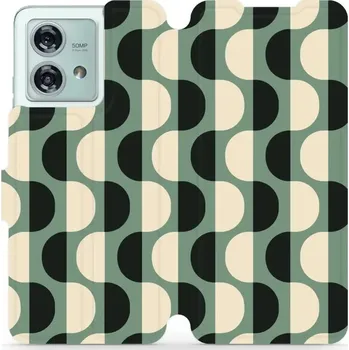 Pouzdro na mobilní telefon Flipové pouzdro Mobiwear - Motorola Edge 40 Neo - VA56S Magické vlnky (Knížkové flip pouzdro, obal, kryt na mobil Motorola Edge 40 Neo - VA56S Magické vlnky, materiál Umělá kůže + TPU - ochrana 360°, stojánek, silikonová vanička, magnetické zavírání)