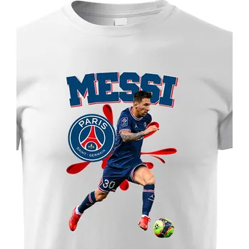 Chlapecké tričko Dětské tričko Lionel Messi, Barva Bílá, Velikost 158 cm/12 roků, Canvas Dětské tričko Bezvatriko.cz 2378