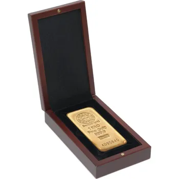 Obal pro sběratelský předmět Etuje pro zlaté cihly 500g a 1 kg - mahagon