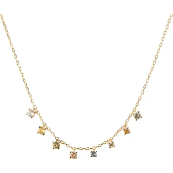 Náhrdelník PDPAOLA Něžný pozlacený náhrdelník s přívěsky RAINBOW Gold CO01-839-U + 2 měsíce na vrácení zboží