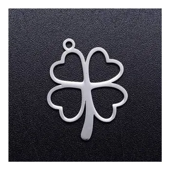 Přívěsek OK1350-ST Ocelový přívěšek - čtyřlístek