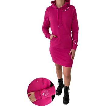 Dámské šaty Dámské mikinové šaty máma Barva: Purpurová, Velikost: M