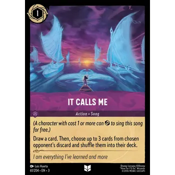 Sběratelská karetní hra It Calls Me 061/204 - Into the Inklands Typ karty: Standard