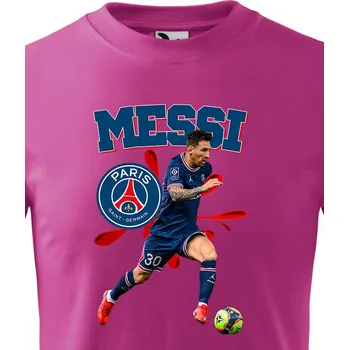 Chlapecké oblečení Dětské tričko Lionel Messi, Barva Purpurová Bezvatriko.cz 2378