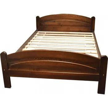 Ložnice Postel z masivu borovice Bella 160x200 cm ořech + rošt ZDARMA