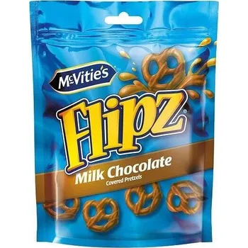 Čokoláda Flipz McVitie's preclíky v mléčné čokoládě 90 g