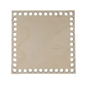 Dřevěný výřez na háčkování ČTVEREC 200x200 mm