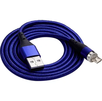 Prodlužovací kabel Akyga USB kabel USB-A zástrčka, USB Micro-B zástrčka 1.00 m modrá AK-USB-47