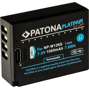 PATONA baterie pro Fuji NP-W126S 1050mAh Li-Ion Platinum USB-C nabíjení