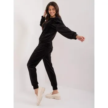 Dámská souprava dvoudílná velurová TREA černá