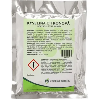 Koření Kyselina citronová 250 g