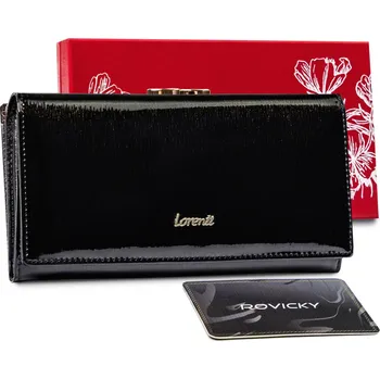 Peněženka Dámská kožená lakovaná peněženka Frio, černá