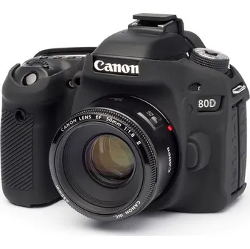 Ochrana fotoaparátu a videokamery easyCover Silikonové pouzdro pro Canon EOS 80D Černé