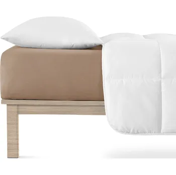 Povlečení Jersey Lycra prostěradlo Andrea Simone boxspring - Taupe Gray (17-0808) Rozměr: 200 x 220