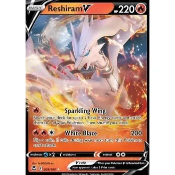Karetní hra Pokémon SIT 024/195 Reshiram V - Silver Tempest