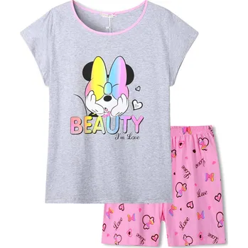 Chlapecké pyžamo Dívčí letní pyžamo - KUGO WP0900, šedá Barva: Šedá, Velikost: 146