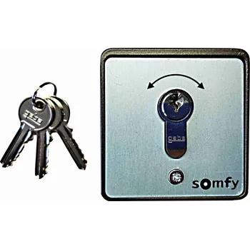 Pohon brány Somfy 1871148A klíčový spínač na omítku, pulsní, 2 polohový