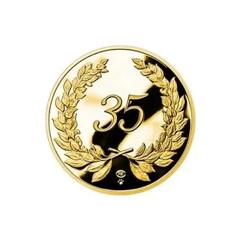 Zlatý dukát k životnímu výročí 35 let Proof