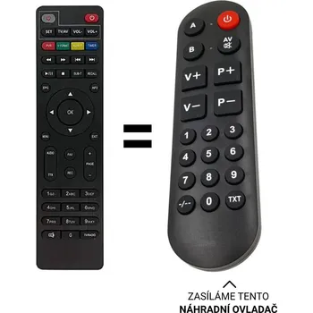 Dálkový ovladač Gosat GS220T2, GS240T2 náhradní dálkový ovladač pro seniory