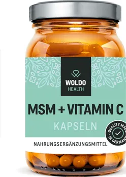 Kloubní výživa WoldoHealth MSM s vitamínem C 180 cps.