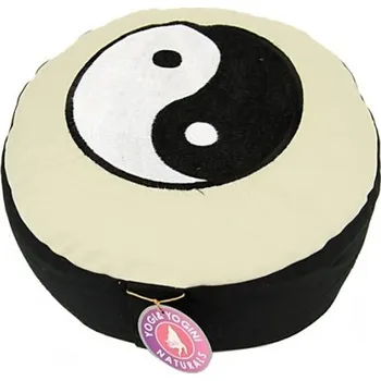 Podsedák Meditační sedák polštář pohankový 35 x 17 cm jin-jang
