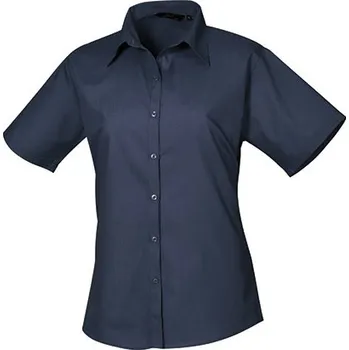 Premier Workwear Dámská košile s krátkým rukávem PR302 Navy -ca. Pantone 2766 40 (M/12)